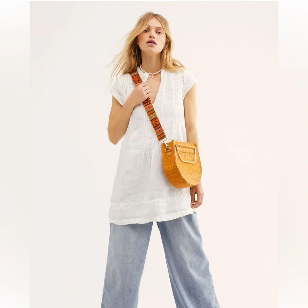 Free People River Linen Tunic Size XS - Picture 1 of 6
